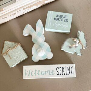 5-Piece Spring Tier Tray Decor Set
